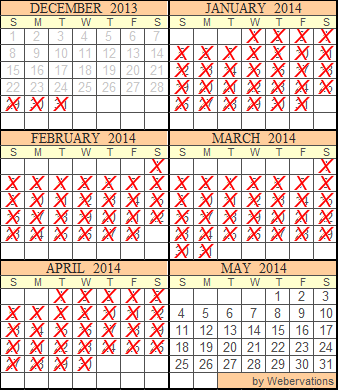 Cowboy Bunkhouse Studio Availability Calendar