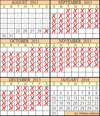 Lucky Duck Suite 1 Availability Calendar