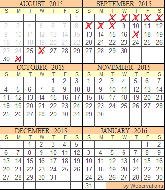 Boathouse Studio Availability Calendar