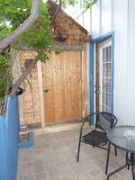  Shady patio with lakeview and BBQ.