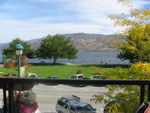 Views of waterfront park from the deck