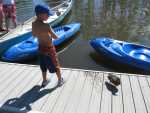 The wharf at Holiday Park Resort in Kelowna